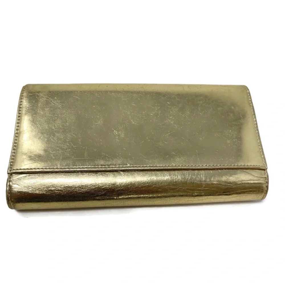 Kate Spade Metallic‎ Cyndy Leather Wallet in Gold